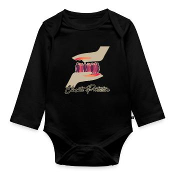 Climate Protection - Organic Longsleeve Baby Bodysuit - black - Front