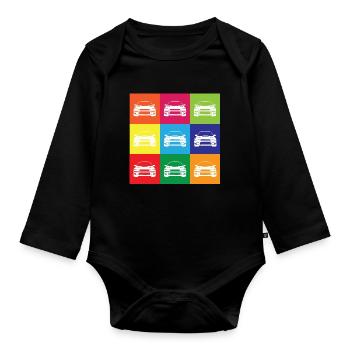 Multi Color Impreza - Body Bébé bio manches longues - noir - Devant
