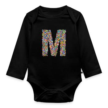 M - Baby Bio-Langarm-Body - Schwarz - Vorne