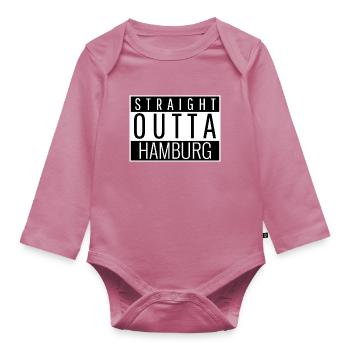 Hamburg - Organic Longsleeve Baby Bodysuit - mauve - Front