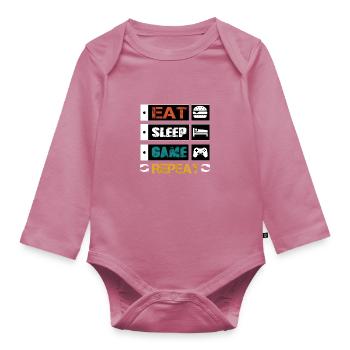 Gamer - Body Bébé bio manches longues - mauve - Devant