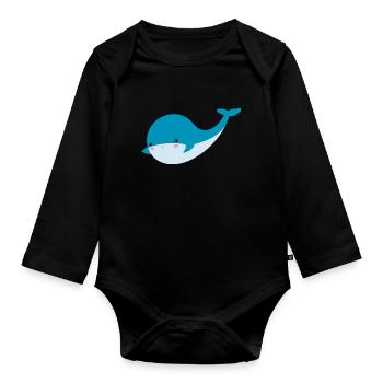 wal - Baby Bio-Langarm-Body - Schwarz - Vorne
