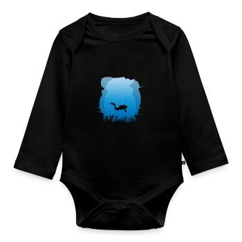 Plongée souterraine plongée souterraine plongée sous-marine mer Ta - Body Bébé bio manches longues - noir - Devant
