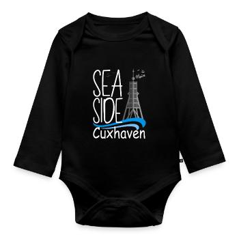 Cuxhaven Moin CuxhavenBake plage vacances - Body Bébé bio manches longues - noir - Devant