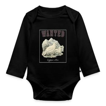 OBV - Wanted Lagopède - Body Bébé bio manches longues - noir - Devant