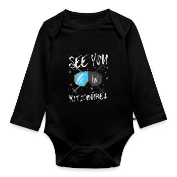 Kitzbühel Skiing Tyrol Snowboarding Austria - Organic Longsleeve Baby Bodysuit - black - Front