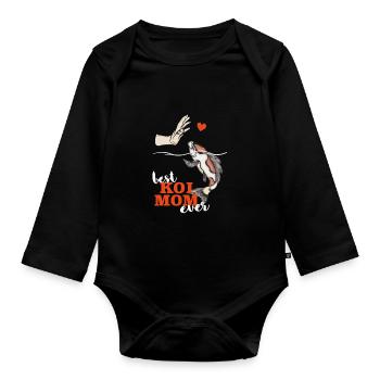 Kois Beste Koi Mama ever Koi - Baby Bio-Langarm-Body - Schwarz - Vorne