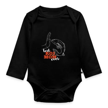 Kois Beste Koi Mama ever Koi - Baby Bio-Langarm-Body - Schwarz - Vorne