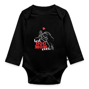 Meilleur Schnauzer nain Maman Schnauzer nain - Body Bébé bio manches longues - noir - Devant