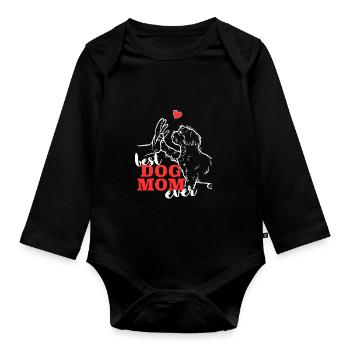 Meilleur Shih Tzu Maman Shih Tzu - Body Bébé bio manches longues - noir - Devant