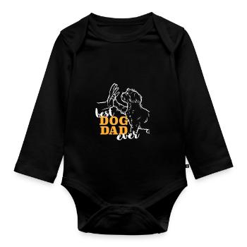 Meilleur Shih Tzu Papa - Body Bébé bio manches longues - noir - Devant