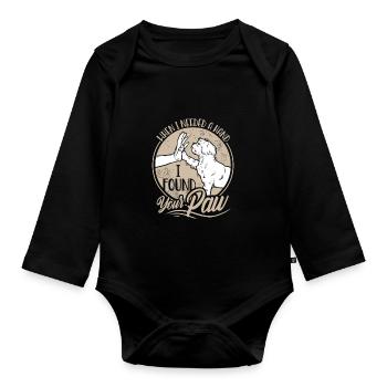 Shih Tzu Cute Shih Tzu Love Shih Tzu - Organic Longsleeve Baby Bodysuit - black - Front