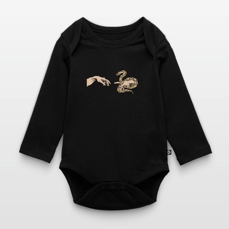 Python Love Funny Python Snake Organic Longsleeve Baby Bodysuit
