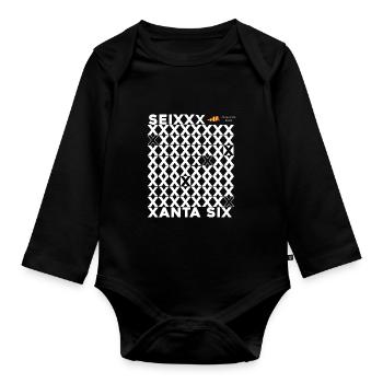 SEIXANTA SIX - Organic Longsleeve Baby Bodysuit - black - Front