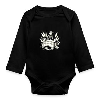 Sarkastisch Do It Yourself Crafting Lustig Diy - Baby Bio-Langarm-Body - Schwarz - Vorne
