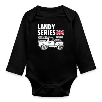 Série Landy 1958 - Body Bébé bio manches longues - noir - Devant
