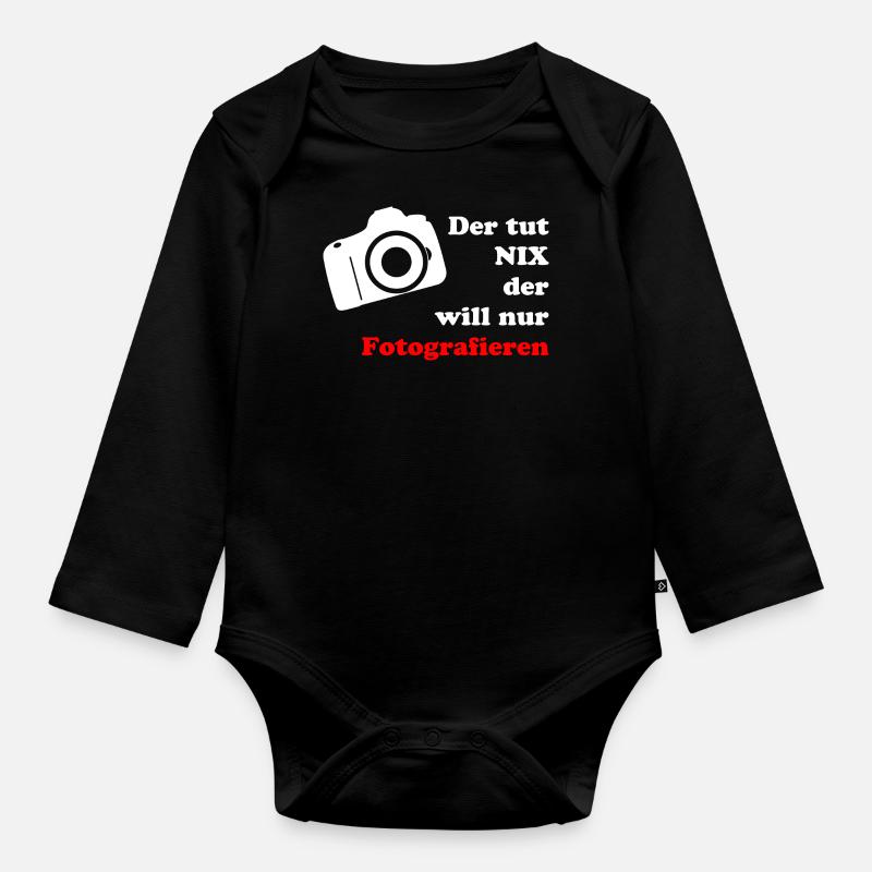 der tut nix - Baby Bio-Langarm-Body - Schwarz