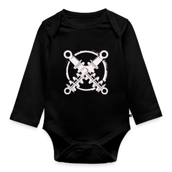 Atelier - Tournevis Tournevis Amateur - Body Bébé bio manches longues - noir - Devant