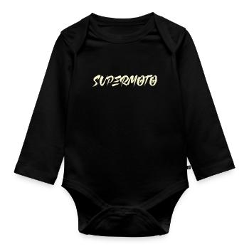 Supermoto - Organic Longsleeve Baby Bodysuit - black - Front