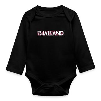 Thaïlande - Body Bébé bio manches longues - noir - Devant