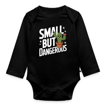 Cactus Cacti Desert Plant - Organic Longsleeve Baby Bodysuit - black - Front