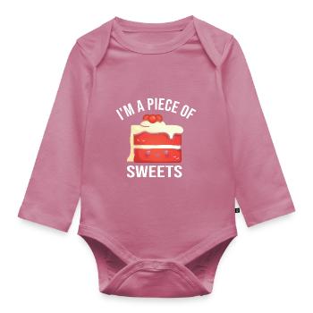 Boulanger Confiseur - Body Bébé bio manches longues - mauve - Devant