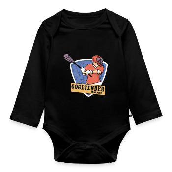 Lacrosse - Baby Bio-Langarm-Body - Schwarz - Vorne