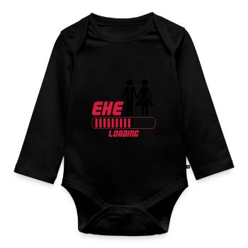 ehe loading - Baby Bio-Langarm-Body - Schwarz - Vorne