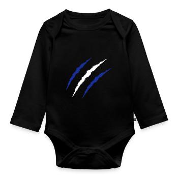 krallen finnland - Baby Bio-Langarm-Body - Schwarz - Vorne