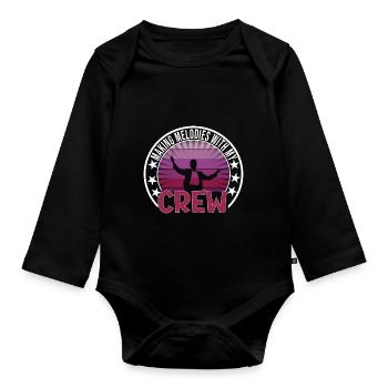 Festival - Baby Bio-Langarm-Body - Schwarz - Vorne