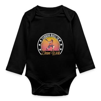 Lacrosse - Baby Bio-Langarm-Body - Schwarz - Vorne