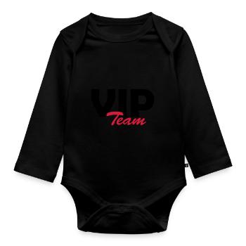 vip 2 - Baby Bio-Langarm-Body - Schwarz - Vorne