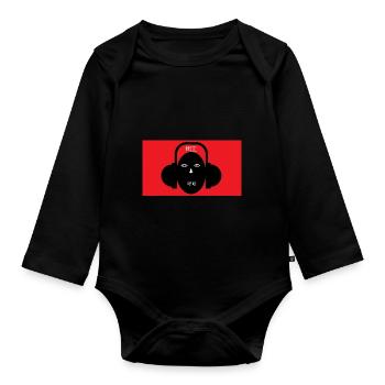I LOVE HIP HOP CHINESE - Body Bébé bio manches longues - noir - Devant