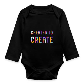 Maler Handwerker Beruf Spruch Geschenk - Baby Bio-Langarm-Body - Schwarz - Vorne
