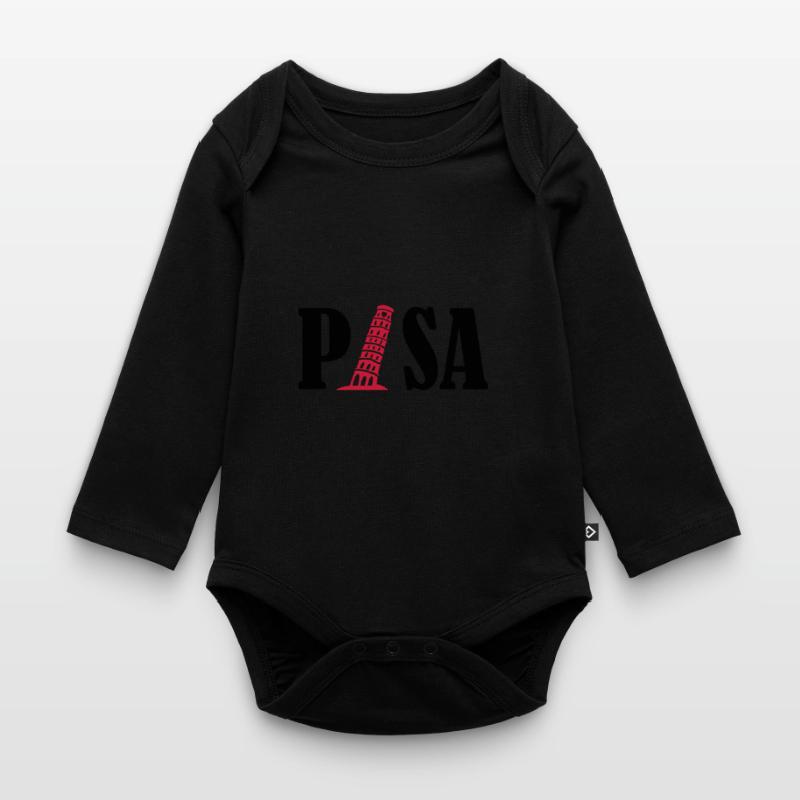 pisa 02 Organic Longsleeve Baby Bodysuit