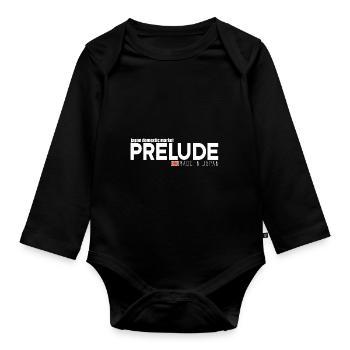 JDM PRELUDE Made in Japan - Organic Longsleeve Baby Bodysuit - black - Front