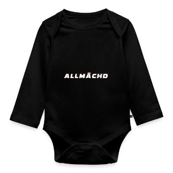 Franconian Franconian Homeland Gift - Organic Longsleeve Baby Bodysuit - black - Front