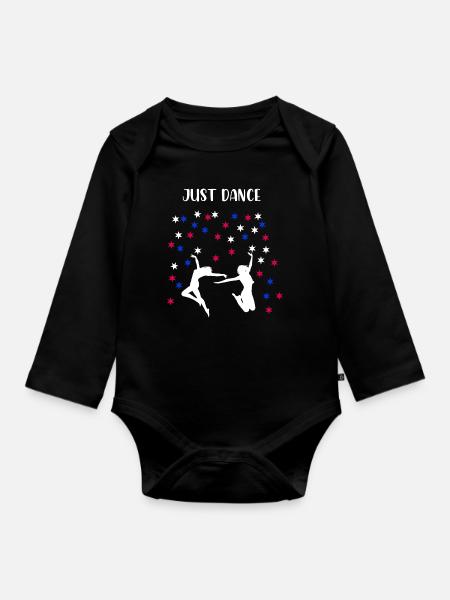 Frauentanz - Baby Bio-Langarm-Body - Schwarz