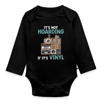 Ce n’est pas de la thésaurisation s’il s’agit d’un vinyle de collection - Body Bébé bio manches longues - noir - Devant