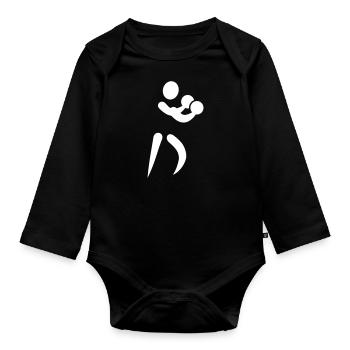 Boxen - Baby Bio-Langarm-Body - Schwarz - Vorne