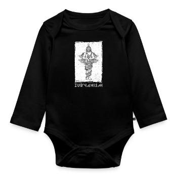 Zurvan unendlicher Zeit Antike Religion Iran - Baby Bio-Langarm-Body - Schwarz - Vorne