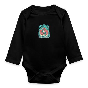 Zombie-Nixe unter Wasser Zombie-Nixe unter Wasser - Baby Bio-Langarm-Body - Schwarz - Vorne