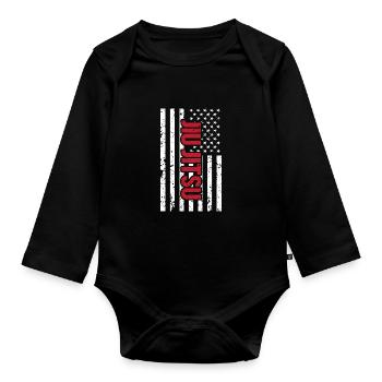Jiu Jitsu Selbstverteidigung - Baby Bio-Langarm-Body - Schwarz - Vorne