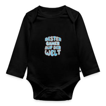 Berufung Gamer - Baby Bio-Langarm-Body - Schwarz - Vorne