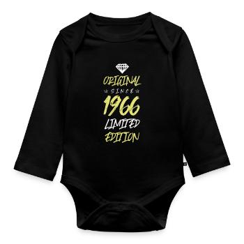 1966 limited edition - Baby Bio-Langarm-Body - Schwarz - Vorne