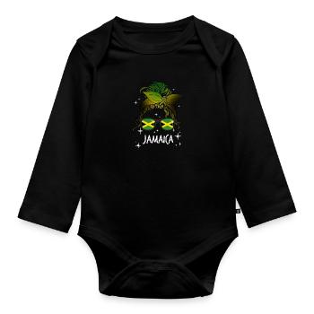 Jamaïque - Body Bébé bio manches longues - noir - Devant