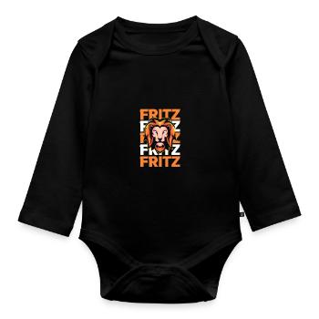 Leo Fritz - Body Bébé bio manches longues - noir - Devant
