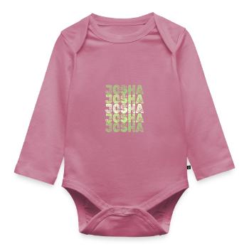 Josha as Josha - Organic Longsleeve Baby Bodysuit - mauve - Front