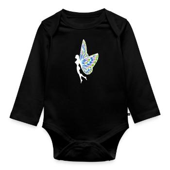 Fee - Baby Bio-Langarm-Body - Schwarz - Vorne