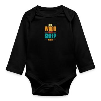 Jeu de société Jeu de société Jeu de société Settler Sheep - Body Bébé bio manches longues - noir - Devant